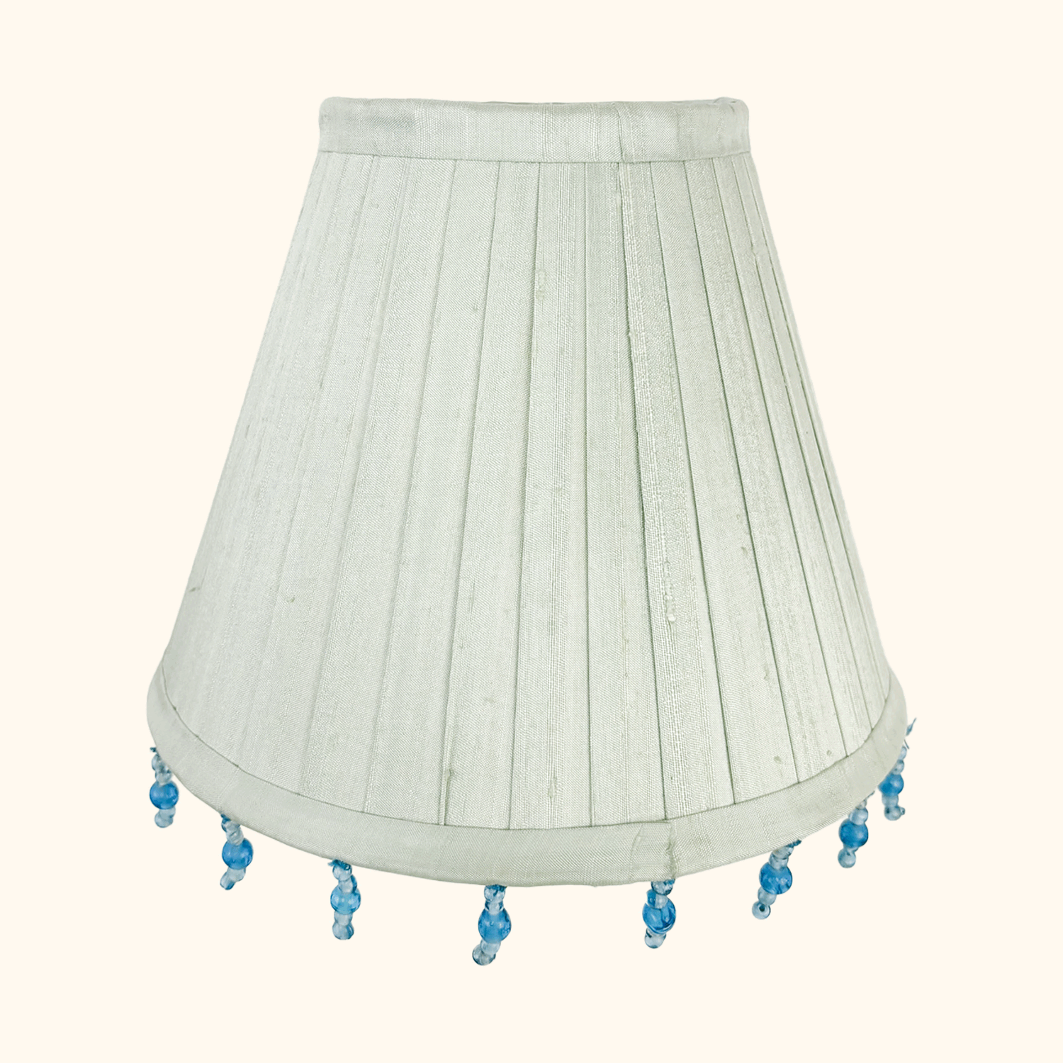 Laura Ashley Silk Beaded Fabric Lampshade