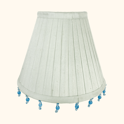 Laura Ashley Silk Beaded Fabric Lampshade