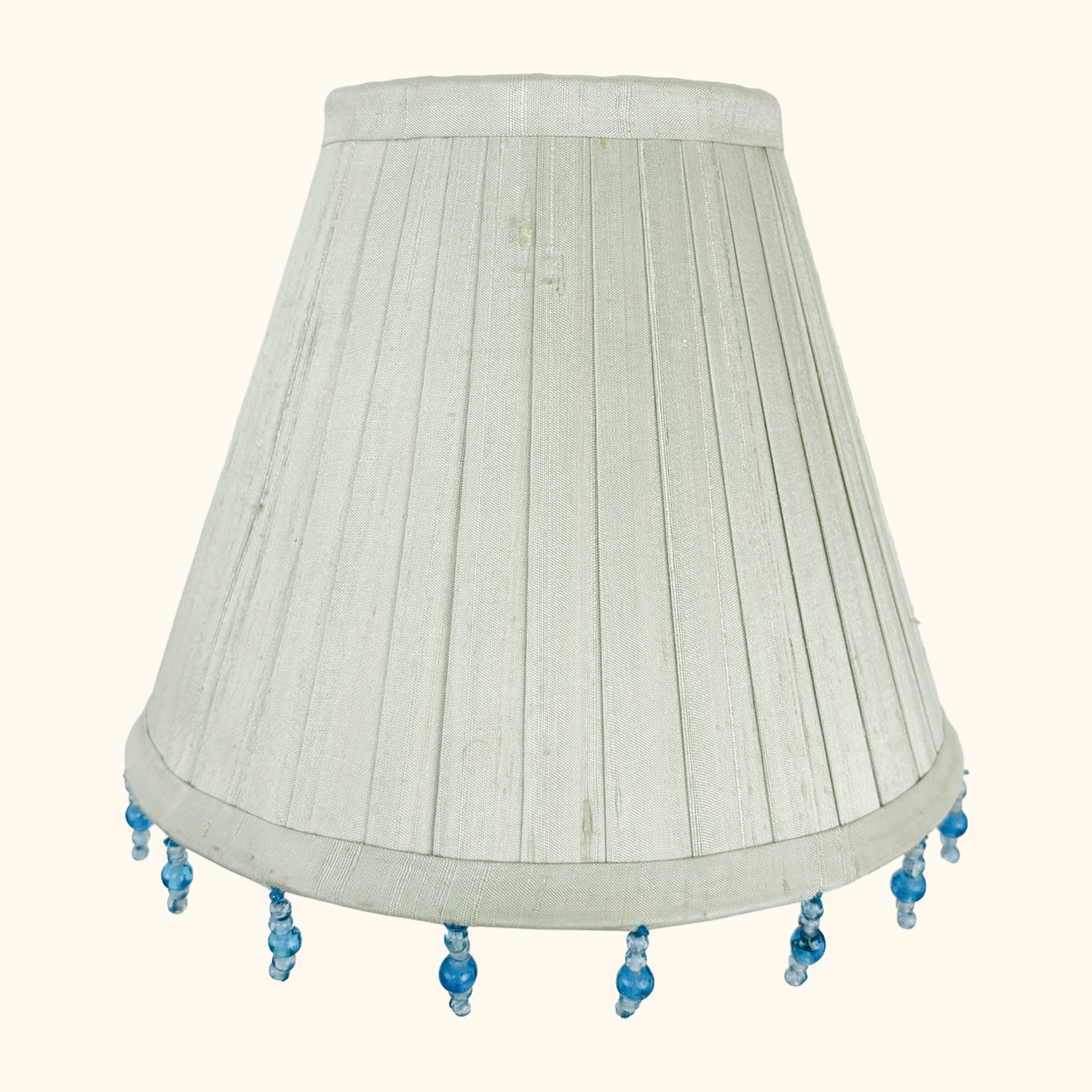 Laura Ashley Silk Beaded Fabric Lampshade