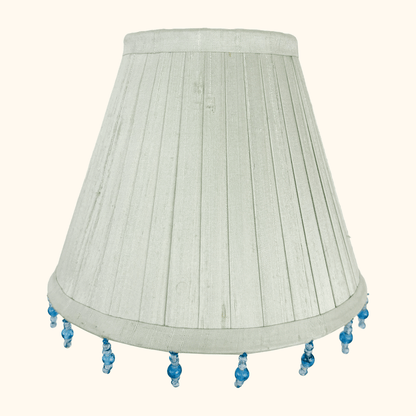 Laura Ashley Silk Beaded Fabric Lampshade