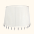 Laura Ashley Cream Satin Beaded Drum Lampshade