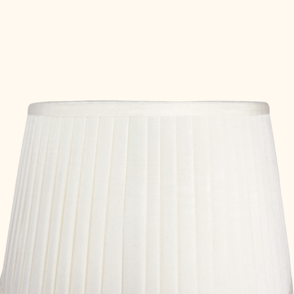 Laura Ashley Cream Satin Beaded Drum Lampshade