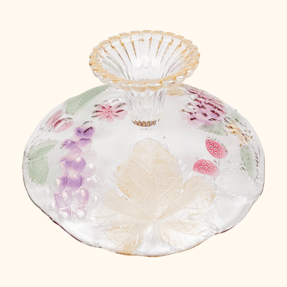 SOGA Japan Coloured Glass Fruit Pedestal Cake Stand
