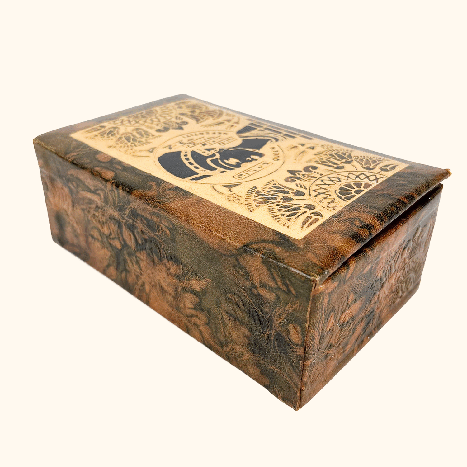 Egyptian Camel Leather Jewellery Box