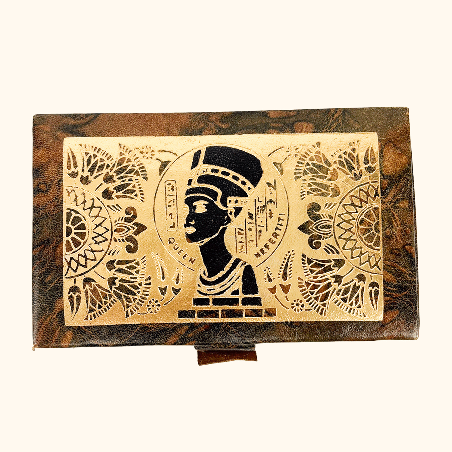 Egyptian Camel Leather Jewellery Box