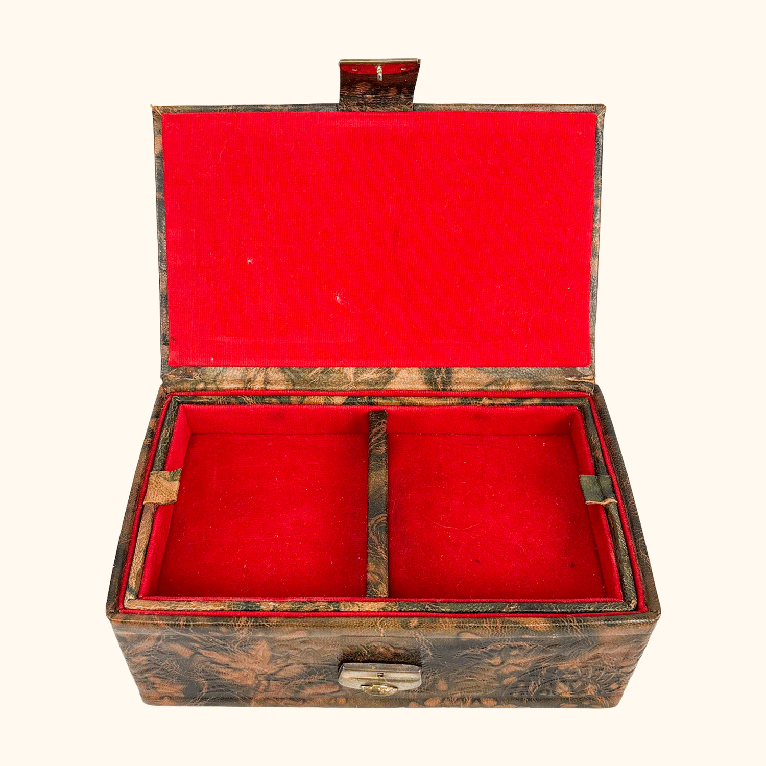 Egyptian Camel Leather Jewellery Box