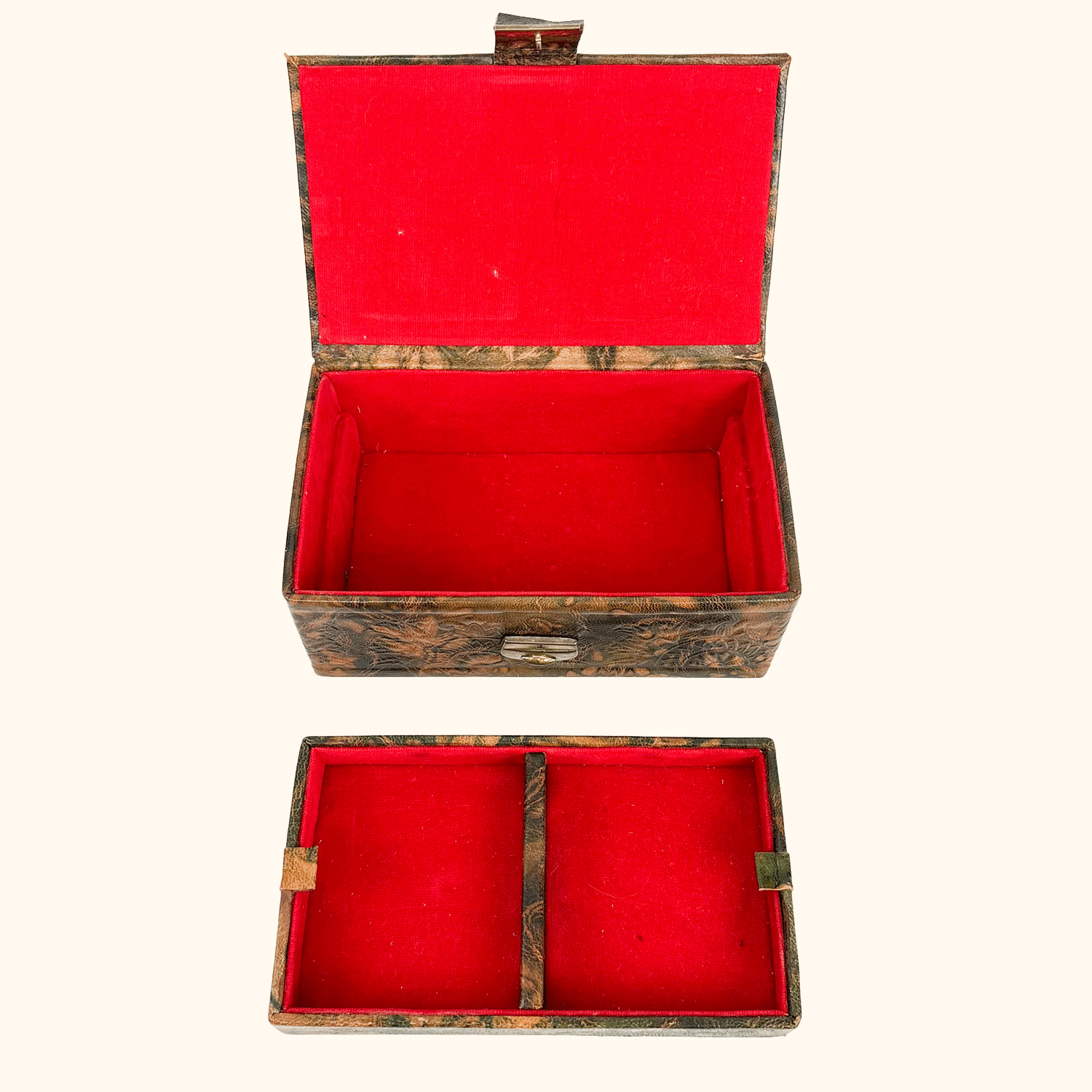 Egyptian Camel Leather Jewellery Box