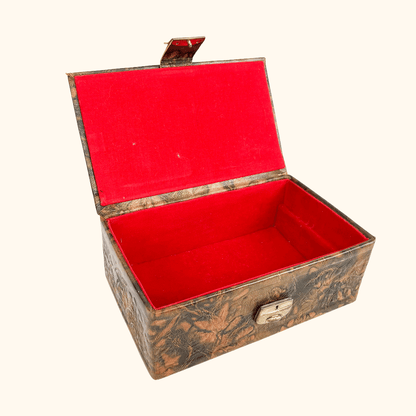 Egyptian Camel Leather Jewellery Box
