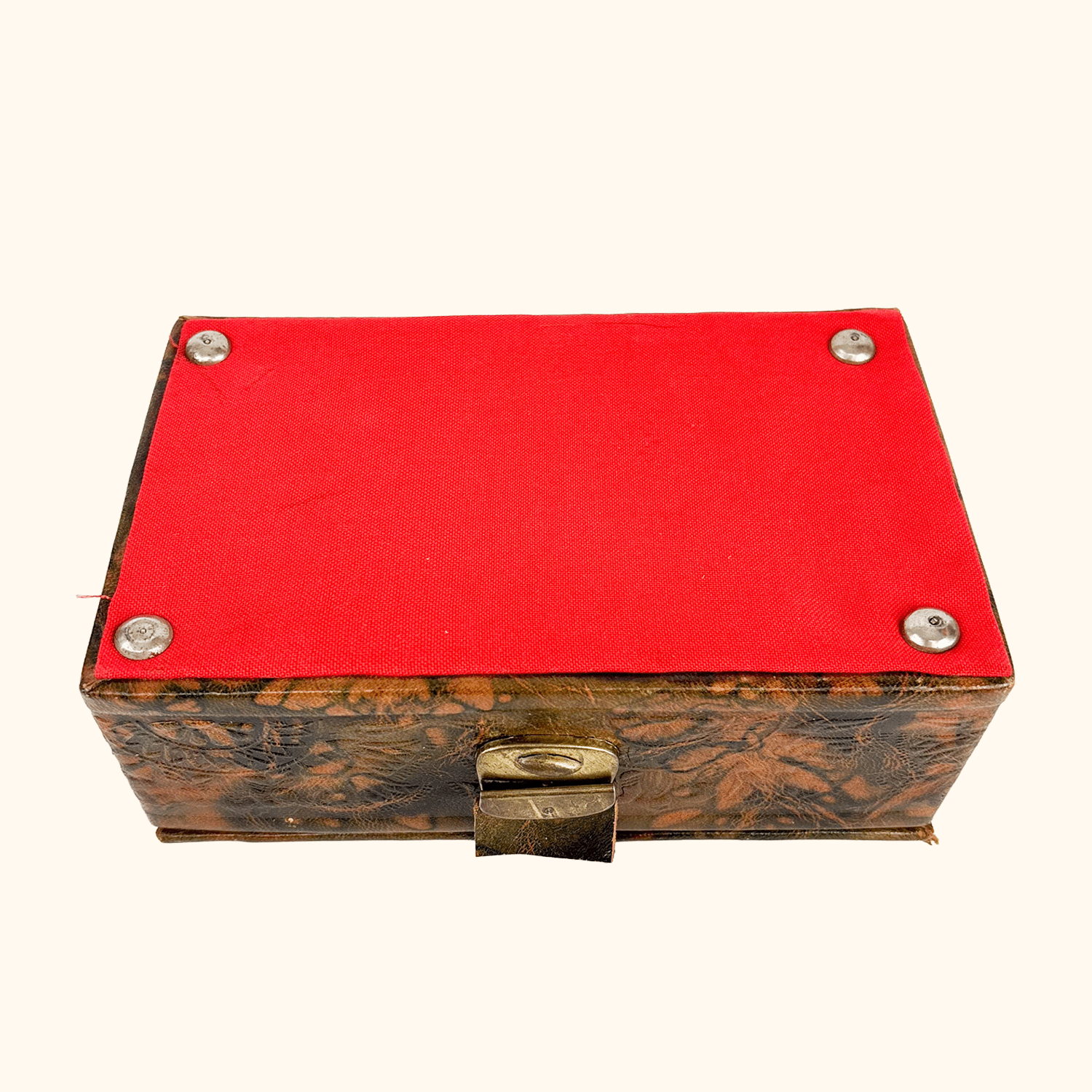 Egyptian Camel Leather Jewellery Box