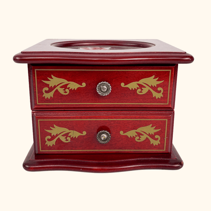 Stained Glass Redwood Mele Jewellery Box