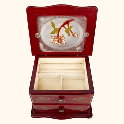 Stained Glass Redwood Mele Jewellery Box