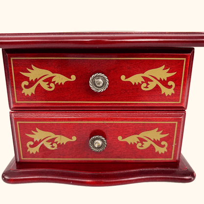 Stained Glass Redwood Mele Jewellery Box