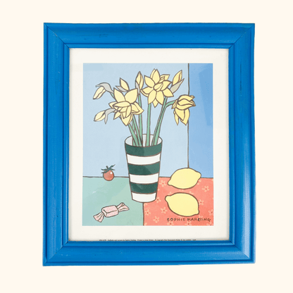 Sophie Harding Lemons and Daffodils Framed Still Life Print