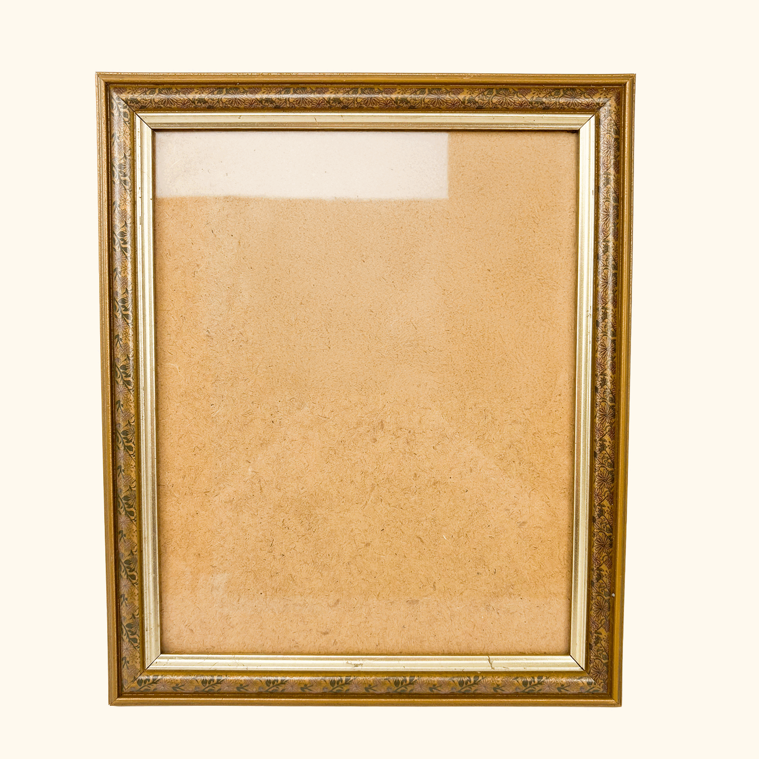 Metallic Gold Floral Wood Picture Frame 8x10inch