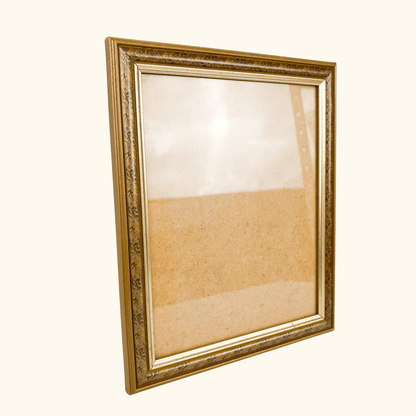 Metallic Gold Floral Wood Picture Frame 8x10inch
