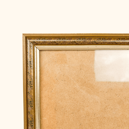 Metallic Gold Floral Wood Picture Frame 8x10inch
