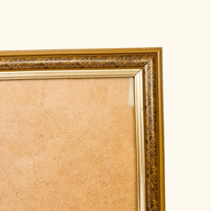 Metallic Gold Floral Wood Picture Frame 8x10inch
