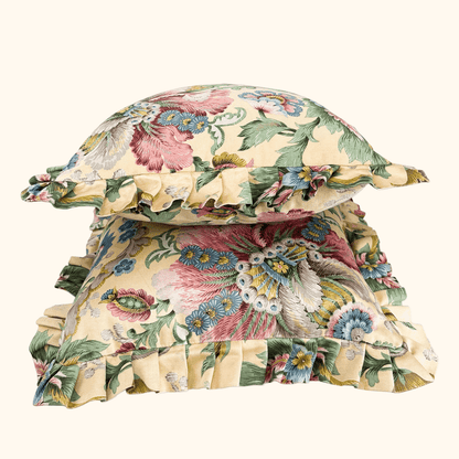 Paisley Floral Filled Cushions Pair 40cm