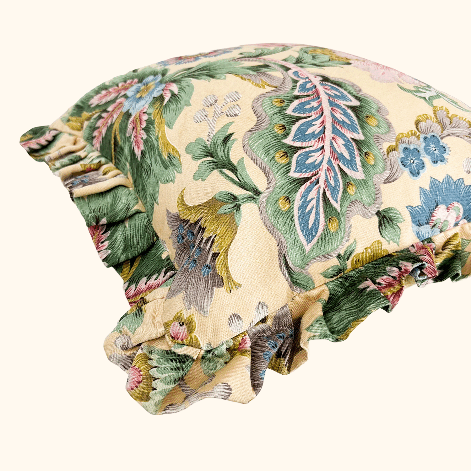 Paisley Floral Filled Cushions Pair 40cm