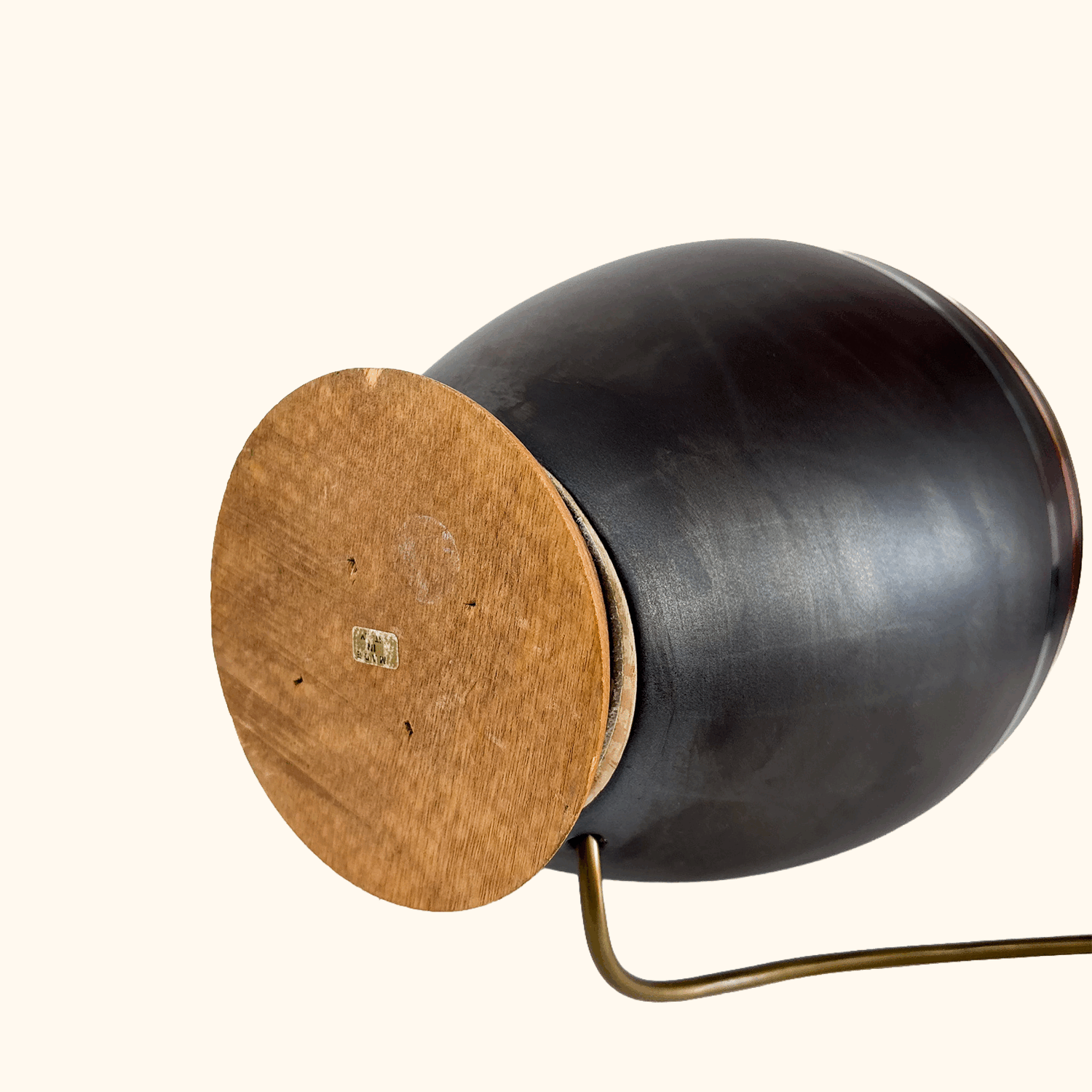 Large Striped Ceramic Table Lamp Base