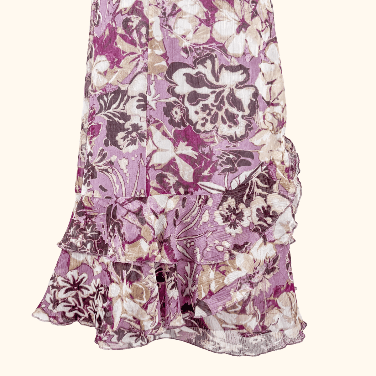 Gerry Weber Purple Floral Midi - Size 16