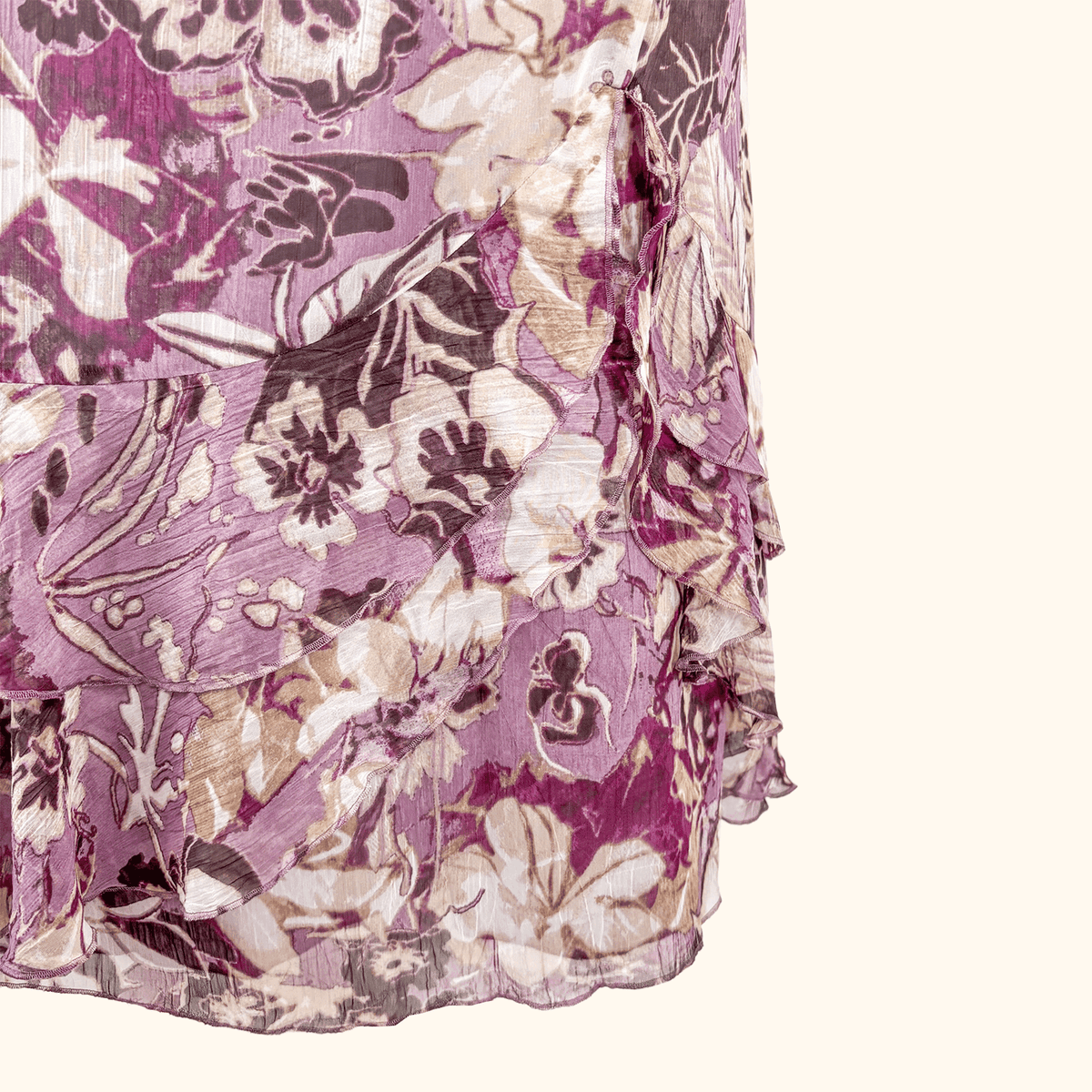 Gerry Weber Purple Floral Midi - Size 16