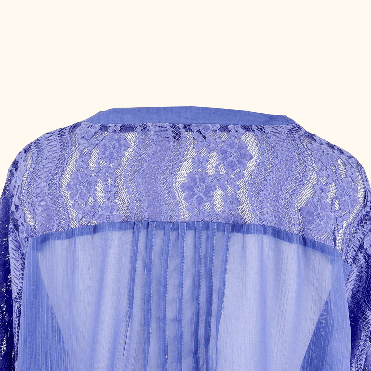 Together Purple Lace Chiffon Blouse - Size 12