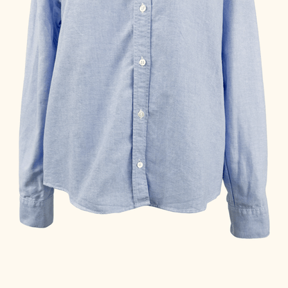 Sezane Blue Tomboy Shirt - Size 12