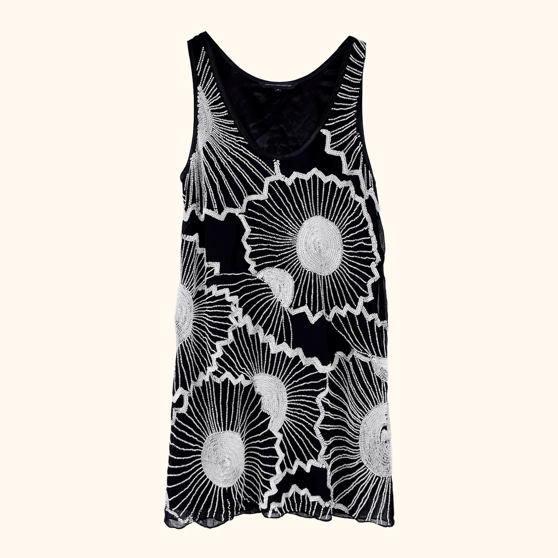 French Connection Beaded Mini Dress - Size 10