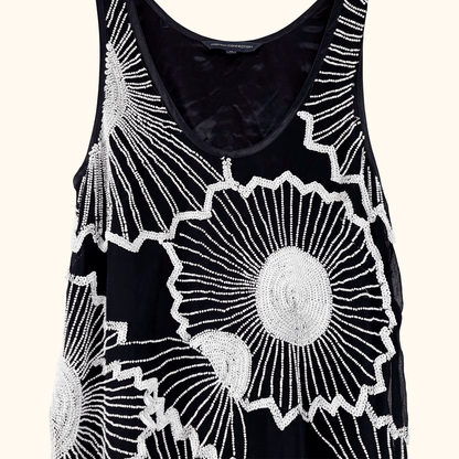 French Connection Beaded Mini Dress - Size 10