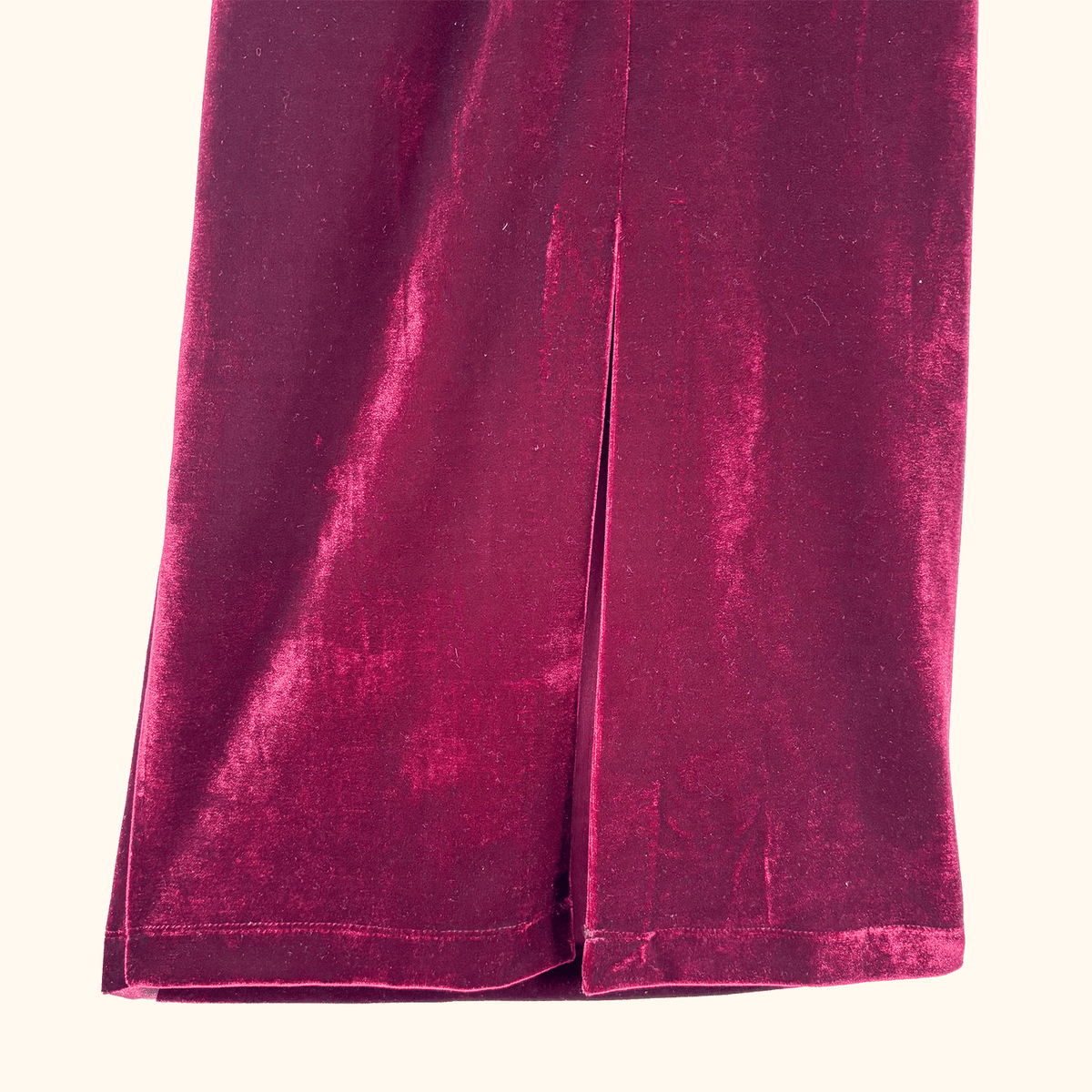 Reiss Burgundy Velvet Midi Dress - Size 6