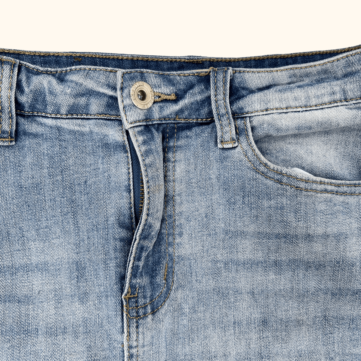 Redial Lace Up Denim Mini Skirt - Size 8