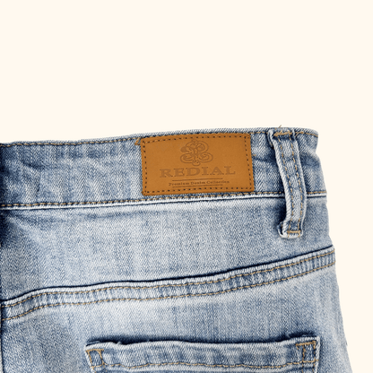 Redial Lace Up Denim Mini Skirt - Size 8