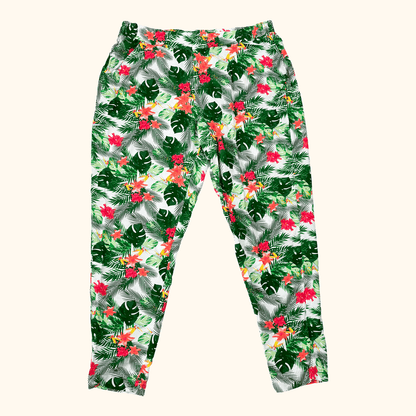 Hush Tropical Tapered Trousers - Size 12