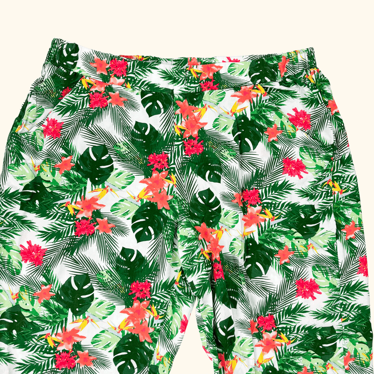 Hush Tropical Tapered Trousers - Size 12