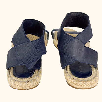 &amp; Other Stories Black Flat Espadrilles Sandals - Size 7