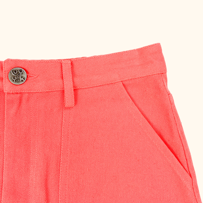 Lucy &amp; Yak Coral Denim A-Line Mini Skirt - Size 8