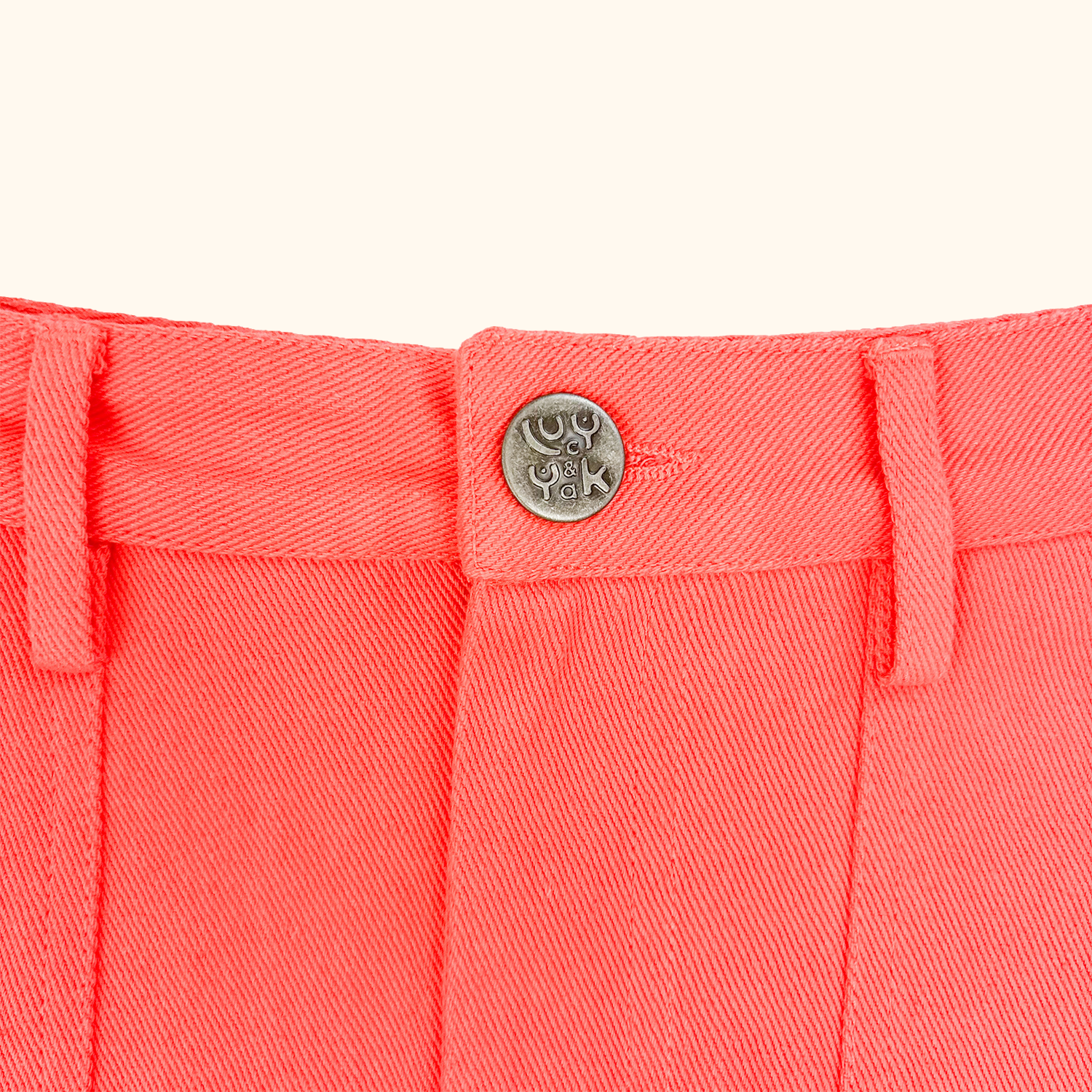 Lucy &amp; Yak Coral Denim A-Line Mini Skirt - Size 8