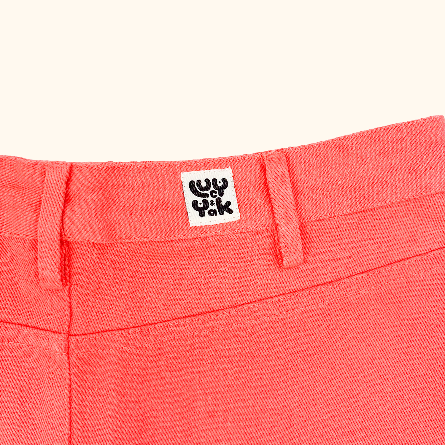 Lucy &amp; Yak Coral Denim A-Line Mini Skirt - Size 8