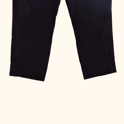 Tara Jarmon Wool Blend Black Tailored Trousers - Size 10
