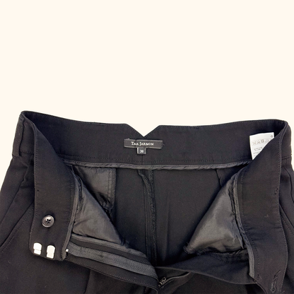 Tara Jarmon Wool Blend Black Tailored Trousers - Size 10