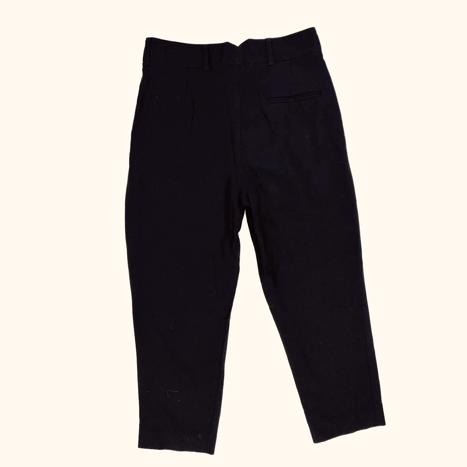Tara Jarmon Wool Blend Black Tailored Trousers - Size 10