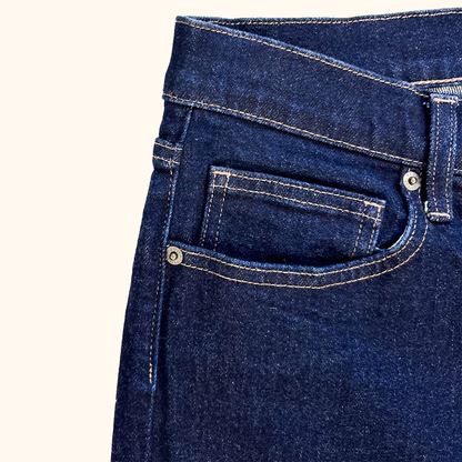 Uniqlo Dark Denim Slim Fit Straight Ankle Jeans - Size 27inch
