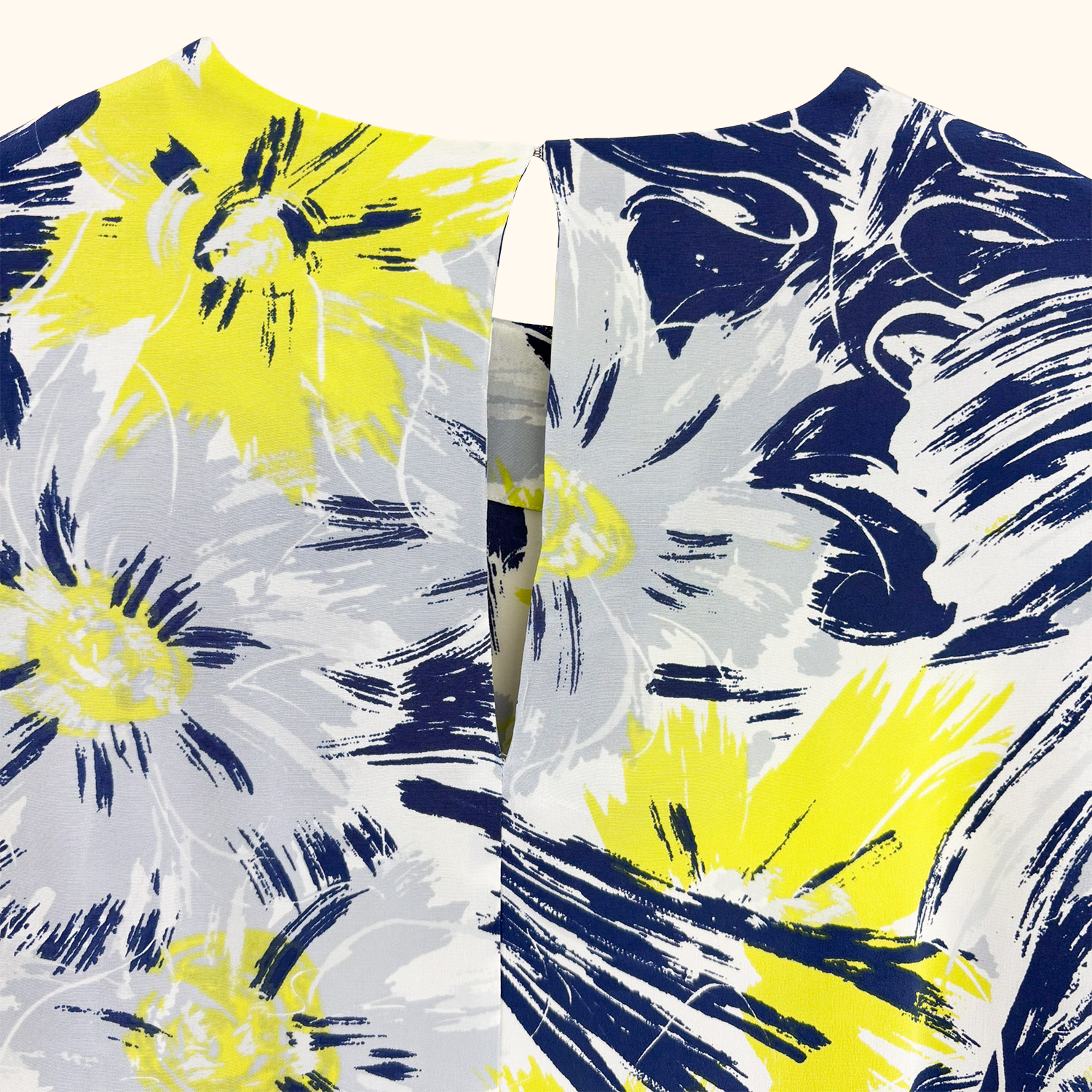 Whistles Abstract Floral Silk Blouse - Size 8