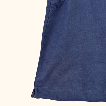 Uniqlo Navy Cotton Linen Blend Vest Top - Size L