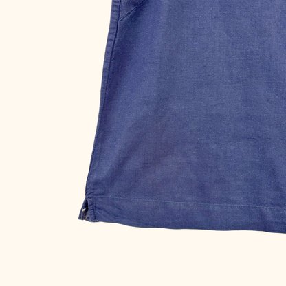 Uniqlo Navy Cotton Linen Blend Vest Top - Size L