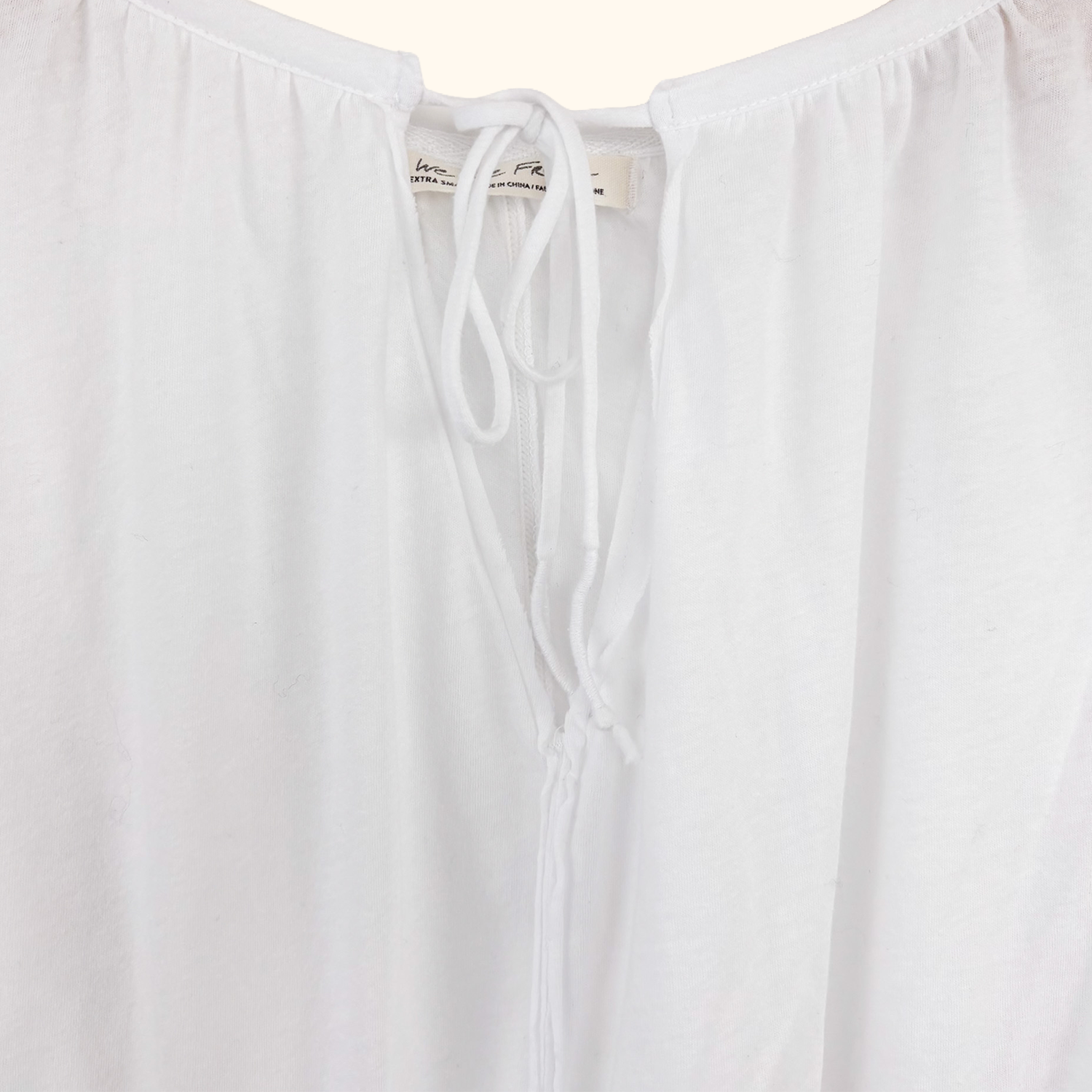 We The Free White Gathered Top - Size XS