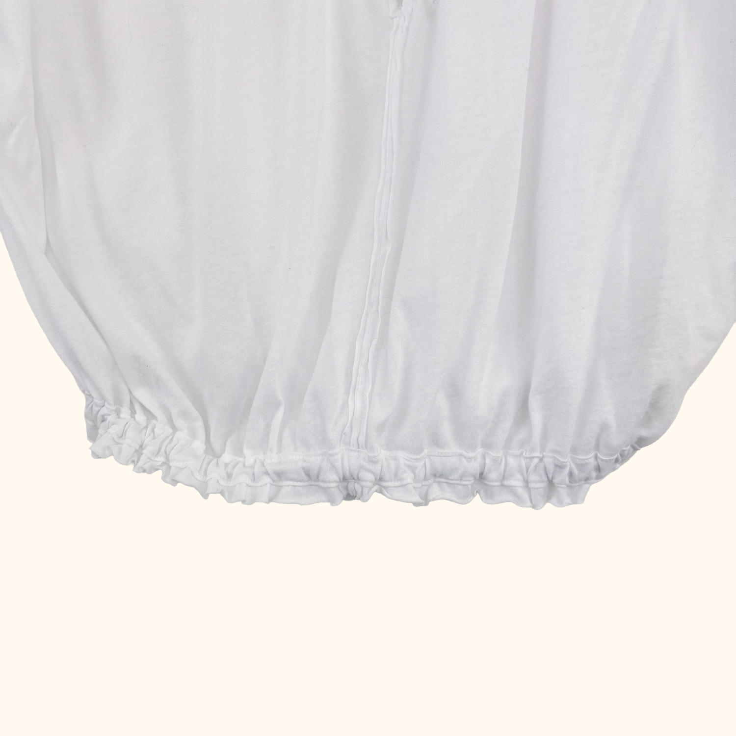 We The Free White Gathered Top - Size XS