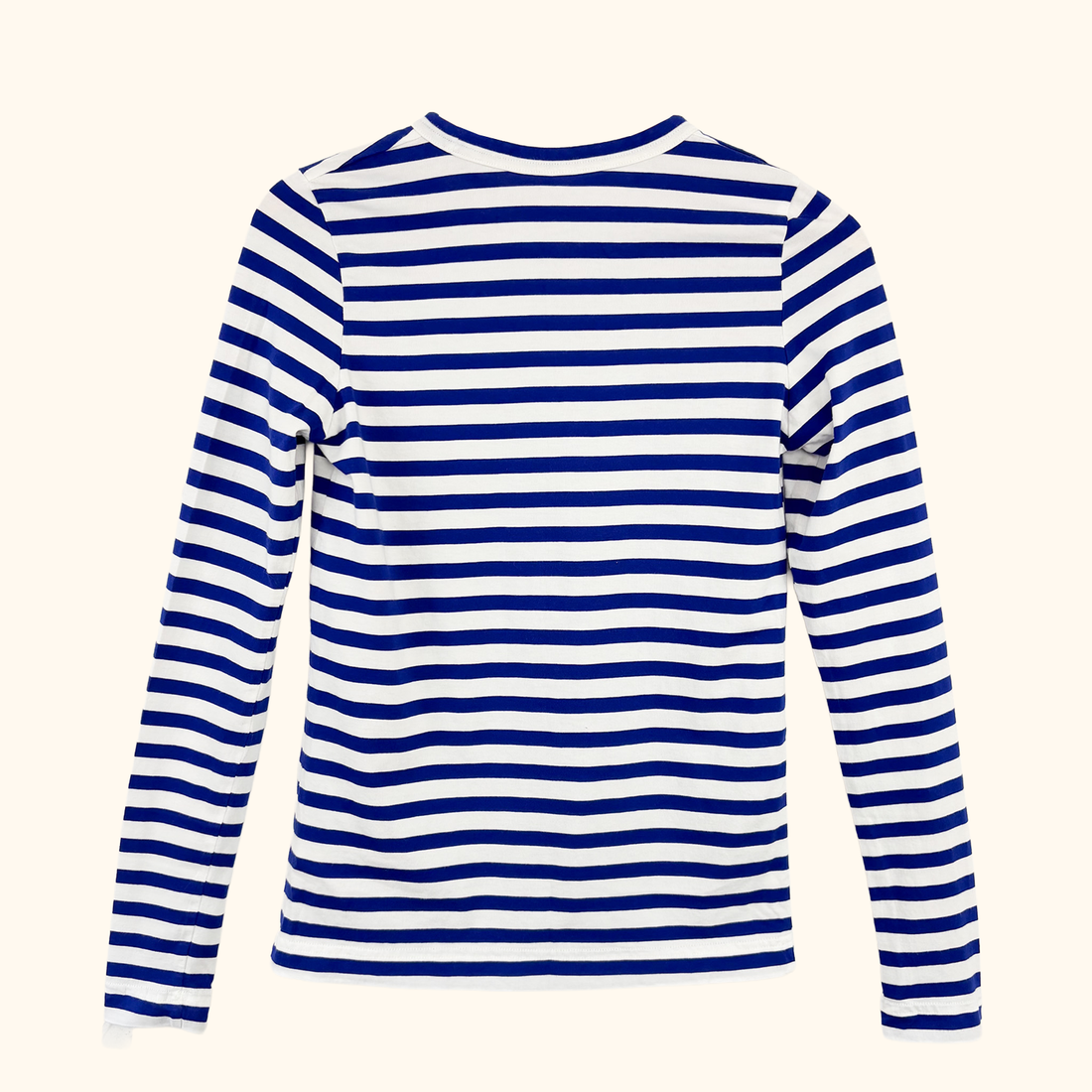 Arket Blue Stripe Cotton Long Sleeve Top - Size XS