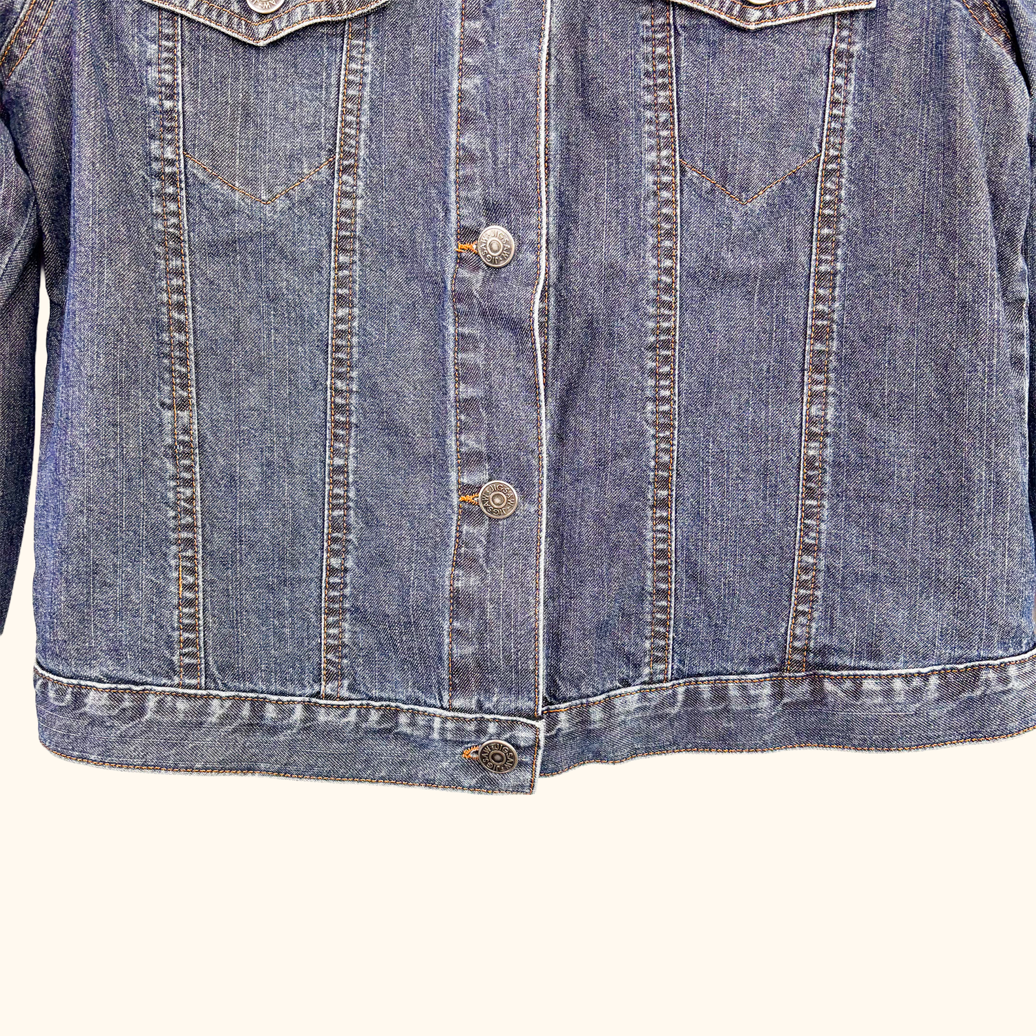 Jigsaw 90s Style Denim Wash Jacket - Size 10